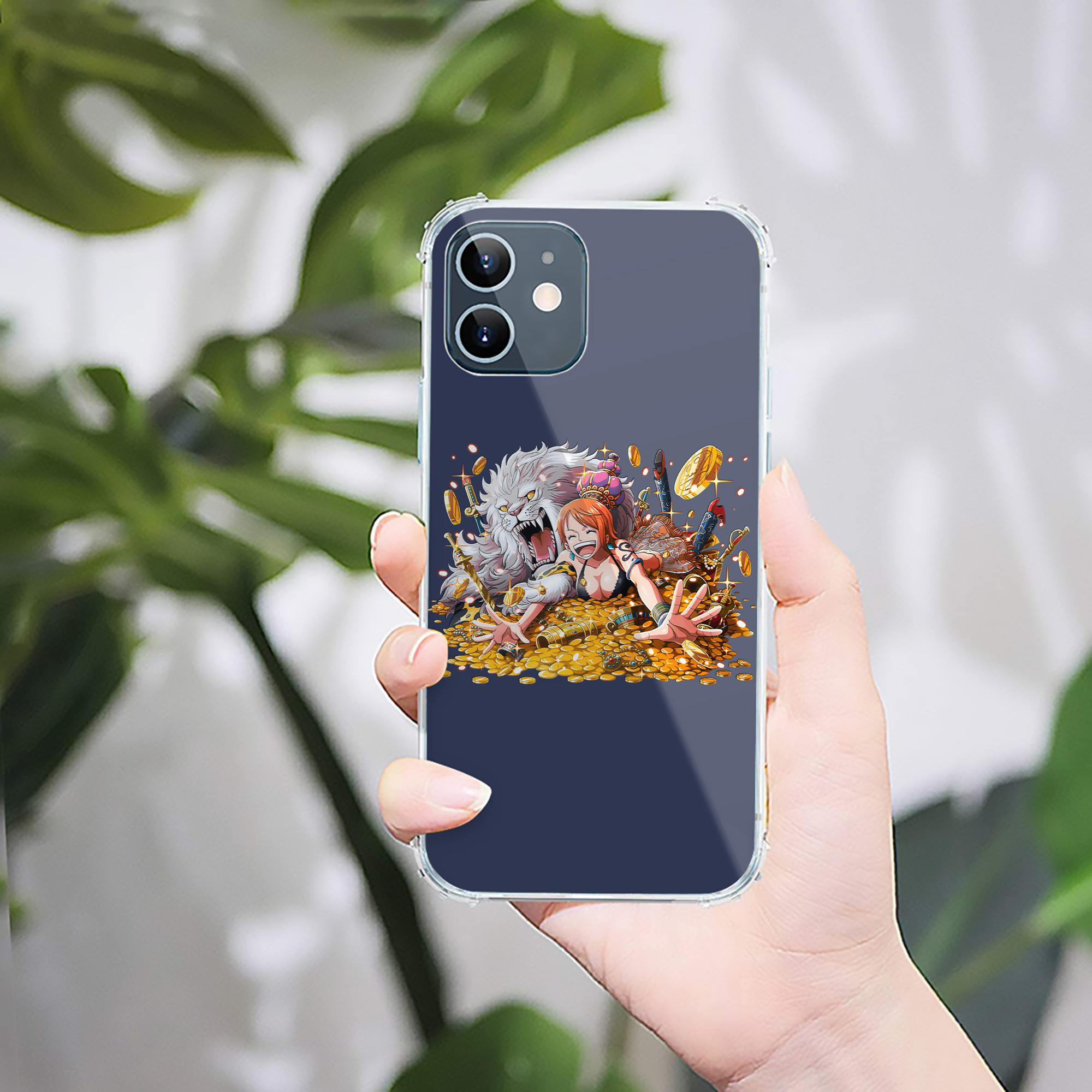 （画像用） ワンピース ナミ ONE PIECE Nami 【iPhone 12シリーズ対応】透明スマホケース（クリアソフトケース）